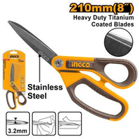 INGCO Scissors Rubber Grip 210mm (8