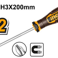Ingco | Screwdriver Phillips Star PH3 200mm Magnetic - HSDPH3200