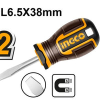 INGCO SL6.5x38mm Magnetic Screwdriver | Flat Head Screwdriver | Chavda.com