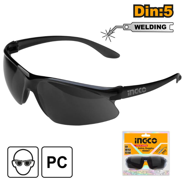 INGCO Welding Safety Goggles HSG07 - Din:5 Protective Eyewear for Welding, Chavda.com