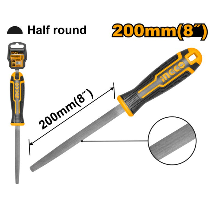 INGCO FILE HALF ROUND 200MM - HSHF088