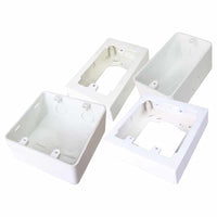 White Polypropylene Wall Box 4x4 Electrical Outlet Mounting Boxes