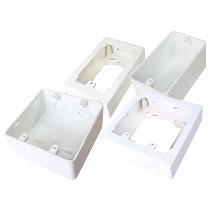 White Polypropylene Wall Box 4x4 Electrical Outlet Mounting Boxes