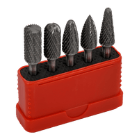 Diamond Cut Rotary Burrs Set - 10mm Grinding Bits for Metalworking