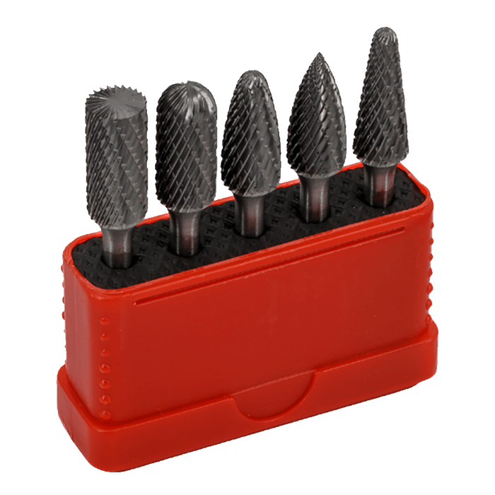 Diamond Cut Rotary Burrs Set - 10mm Grinding Bits for Metalworking