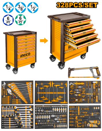 INGCO TOOL CHEST SET 328PCS