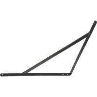 Heavy-Duty Metal Shelf Bracket with Stay - 400x450mm - Wall-Mounted Support