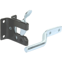 HWI1650 Gate Latch - Black Japan Finish, Padlockable Heavy Duty Gate Latch