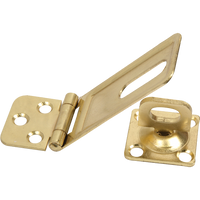 Galvanized Hasp and Staple - 90mm Door Latch - Security Hardware for Gates, Sheds, and Cabinets