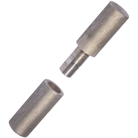 Bullet Hinge - Weld-on Steel Barrel Hinge for Metal Doors & Frames | Compact, Strong Lift-Off Hinge