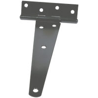 Black Tee Hinge 150mm - Heavy Duty Gate Hinge, Shed Door Hardware, Metal T Hinge