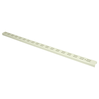 White Double Slot Wall Band - 588mm Length for Shelving Systems