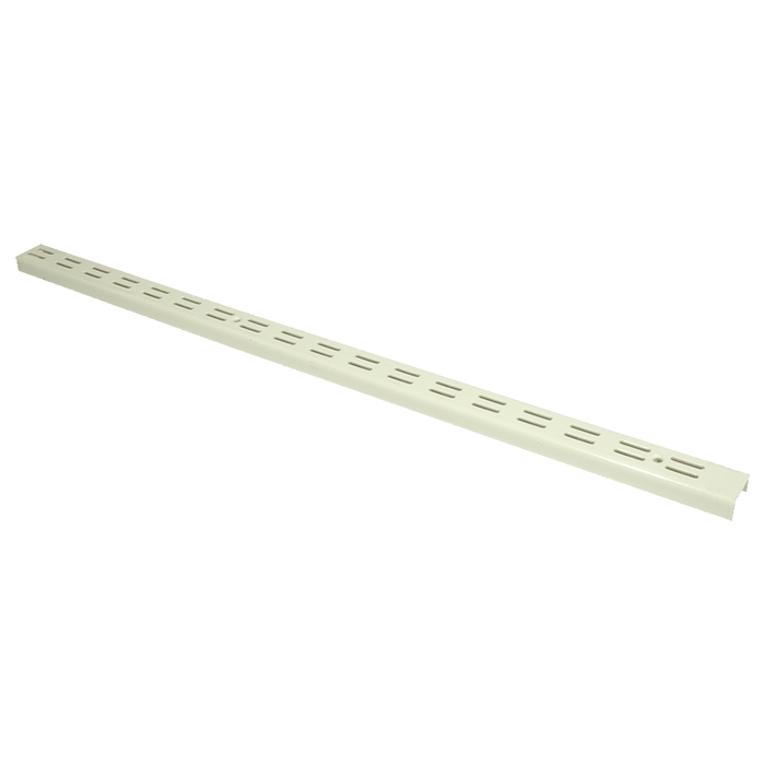 White Double Slot Wall Band - 588mm Length for Shelving Systems
