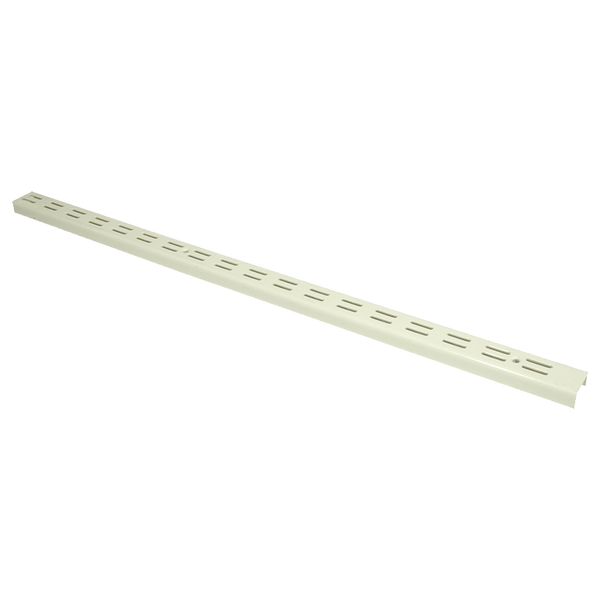 White Double Slot Wall Band - 588mm Length for Shelving Systems