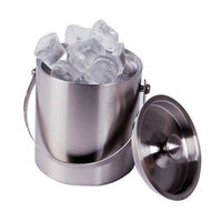 Stainless Steel Double Walled Ice Bucket with Lid - Keeps Ice Cold for Longer!