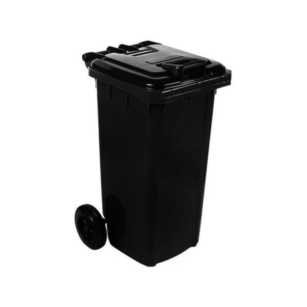 BCE Mobile Refuse Bin 120Lt (Black) General Waste - IBP0220