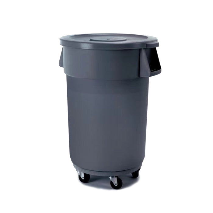 GLOBAL Round Refuse Bin 120L with Lid - Trash Can, Waste Container - IBP1001