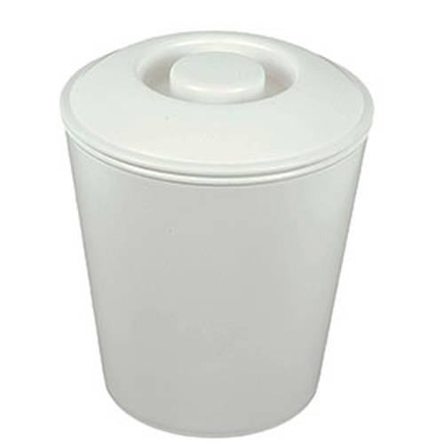 Tuff Tray 2 Lt White Plastic Ice Bucket with Lid - IBP1020 | Perfect for Parties & Events