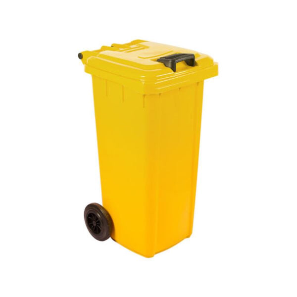 BCE Mobile Refuse Bin 120Lt (Yellow) Plastic) - IBP2220