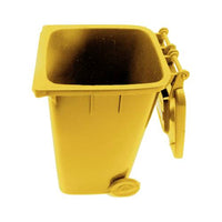 Yellow 240L Mobile Refuse Bin | Plastic Trash Can on Wheels | IBP2240