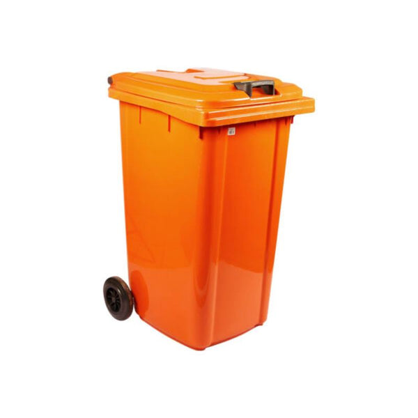 BCE Mobile Refuse Bin 120Lt (Orange) Paper - IBP3220