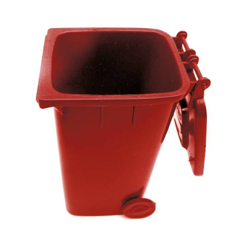 GLOBAL Mobile Refuse Bin 240Lt (Red) Tin Cans - IBP4240