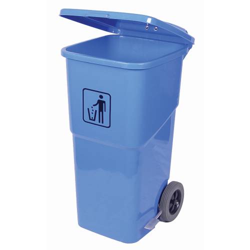 Blue Foot Pedal Wheely Bin 120L | Pedal Operated Waste Container | Chavda.com