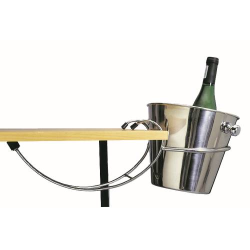 Chavda Ice Bucket Stand Table Mounted Stainless Steel - IBS0001. Wine Cooler Bucket Holder S/Steel Clamp.