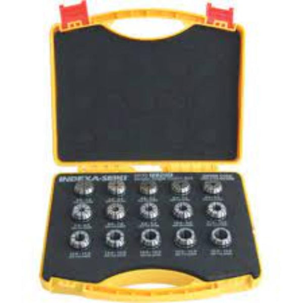 INDEXA ER25 15-Piece Collet Set | High-Precision Tool Holder Collets for Milling Machines & Lathes | Available at chavda.com