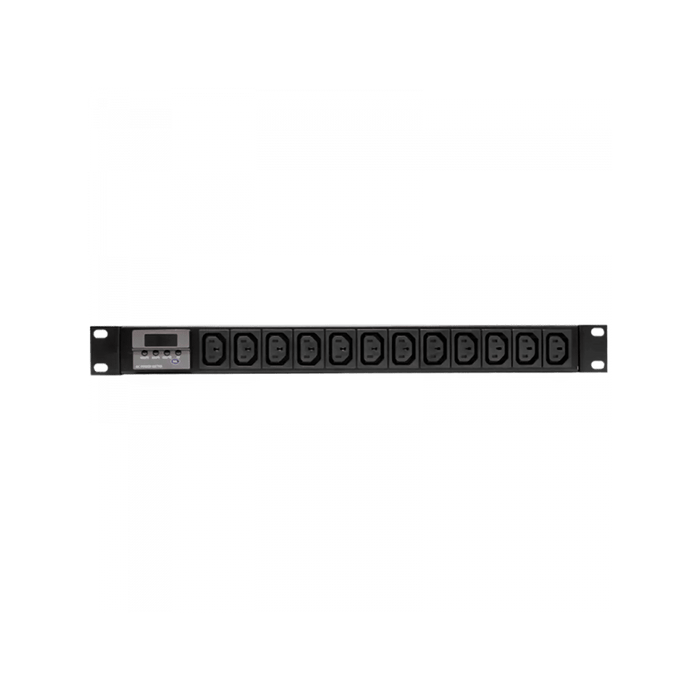 16A PDU 3.0m (2.5mm2) Cable, 19' Rack Mount, 12 Way C13 , Circuit Breaker, IEC 60309 Plug