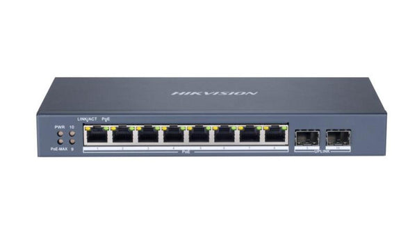 Hikvision 8 Port Gigabit Smart POE Switch DS-3E1510P-SI - image 1