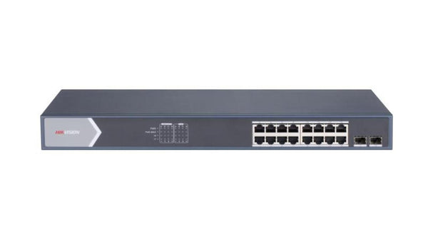 Hikvision 16 Port Gigabit Smart POE Switch DS-3E1518P-SI - image 1