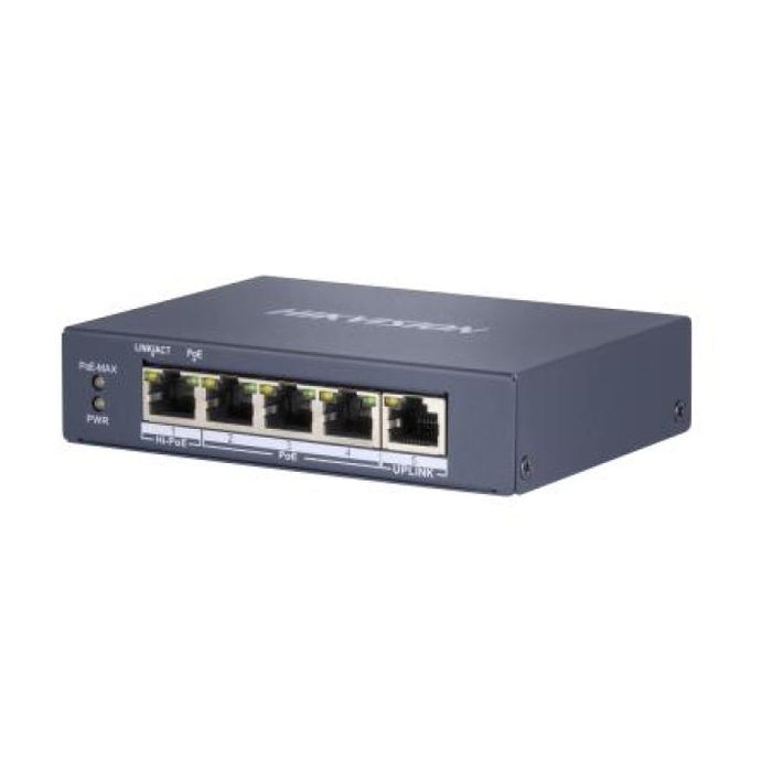 Hikvision 4 Port Gigabit Unmanaged POE Switch DS-3E0505HP-E - image 1