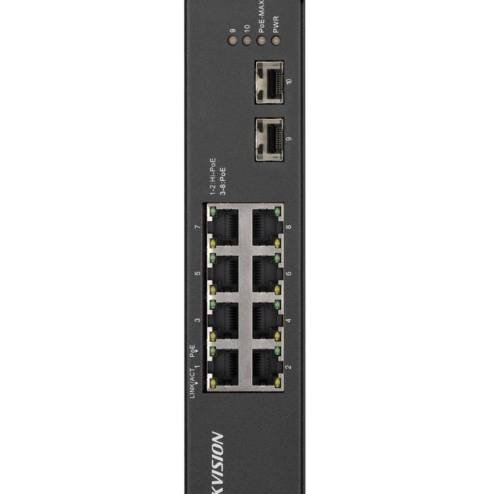 Hikvision 8 Port Gigabit Unmanaged Harsh POE Switch DS-3T0510HP-E/HS - image 1