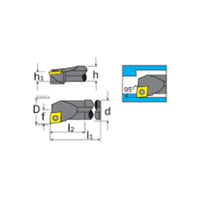 INDEXA A1012K SCLCR 06 Boring Bar - Thru Coolant, Metalworking Lathe Tool, Precision Cutting, chavda.com