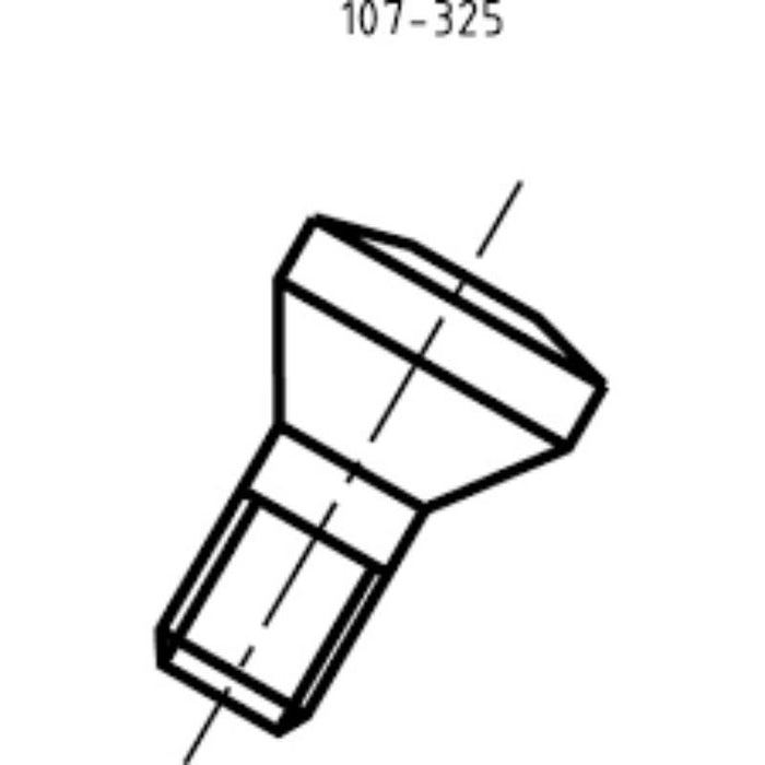 Cromwell 1540 Insert Screw - IND1071275K. Technical Drawing of Screw for Industrial Applications. Get replacement screws at chavda.com