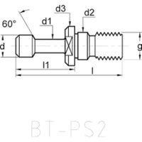 Cromwell BT50-Type MAS 403 Pull Stud - Toolholder Component