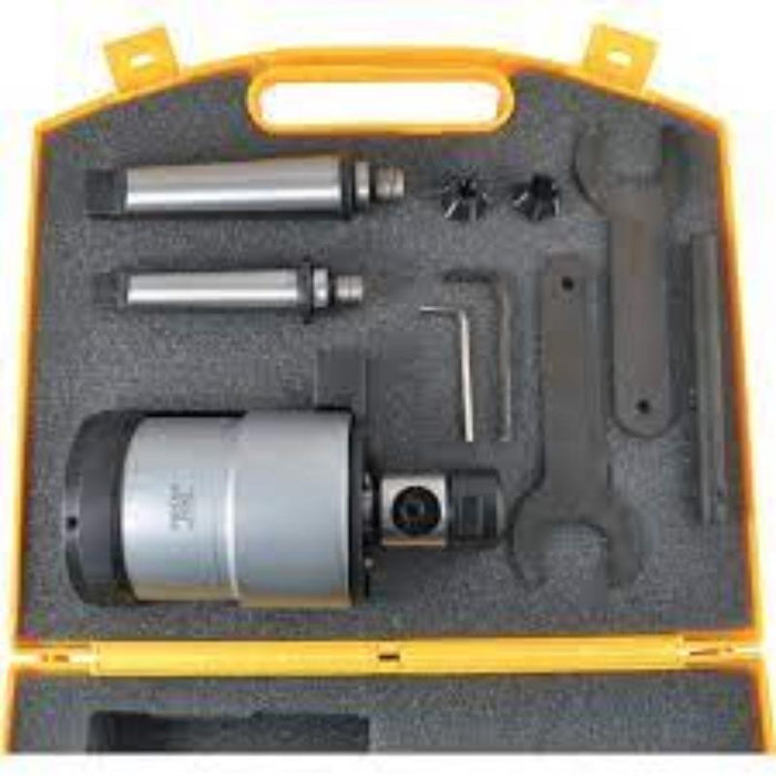 INDEXA M8-M20 Tapping Head Set: Collets, Arbor, & Wrenches in Yellow Case - Premium Tapping Tools