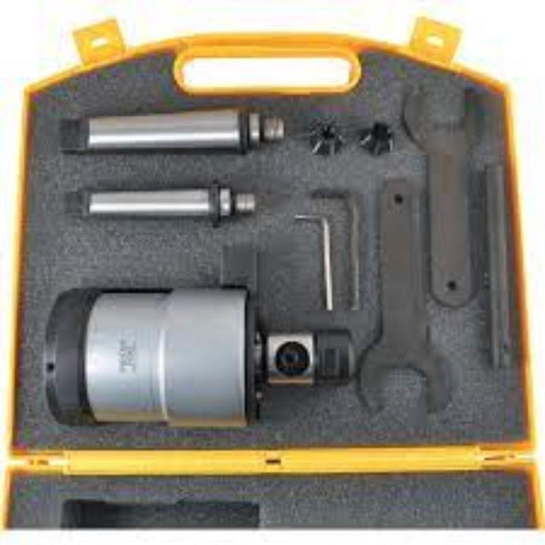 INDEXA M8-M20 Tapping Head Set: Collets, Arbor, & Wrenches in Yellow Case - Premium Tapping Tools