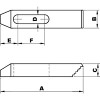 INDEXA CC2516100 Stepped Clamp, 38x100mm, M16. Heavy-duty tool clamp for secure workholding in machining applications.