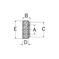 INDEXA FC03 M10 Knurled Nut | Metal Fastener | Chavda.com