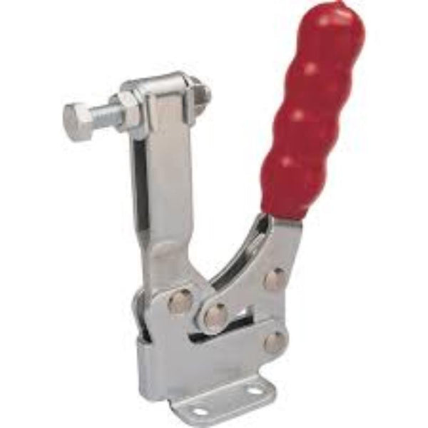 Toggle Clamp - Vertical Action, Adjustable Spindle, Metal Clamp with Red Handle - Buy Online