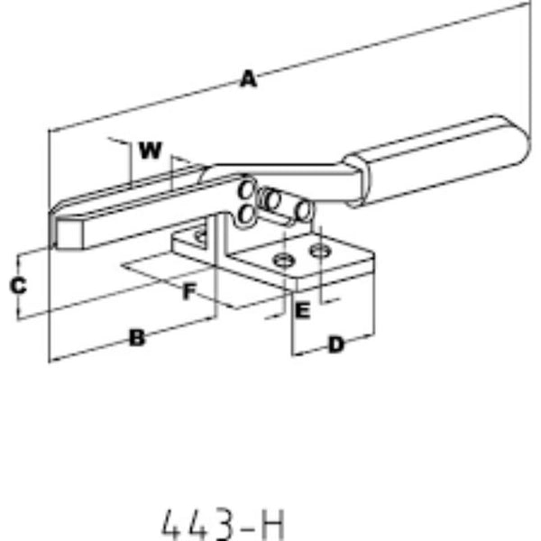 INDEXA H227FA Horizontal Clamp - Adjustable U-bar Toggle Clamp - Buy at chavda.com