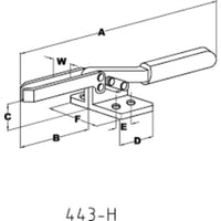 INDEXA H300FA 'U' Bar Horizontal Clamp: Adjustable, Heavy-Duty Toggle Clamp - chavda.com
