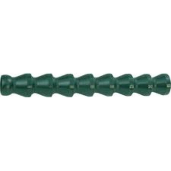 Green Indexa Tube Segment, 13" Long, 1/2" Bore. Flexible Coolant Hose for Machinery. Chavda.com