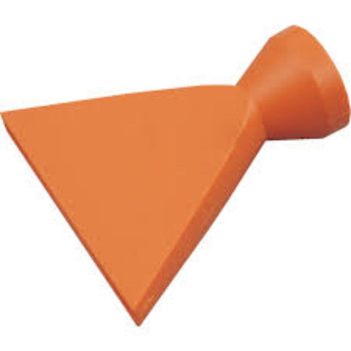 Orange Flared Nozzle 2.5 inch, 1/2 inch Bore for Fluid Dispensing. INDEXA Nozzle Equivalent