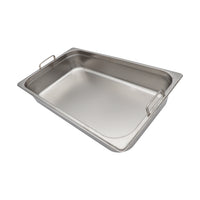 INFINITI Stainless Steel Food Pan, Full Size Hotel Pan with Handles - 100mm Deep. Catering Restaurant Grade