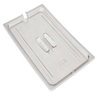 Cambro Clear Polycarbonate Lid with Handle & Notch for 1/1 Food Pans - Restaurant Kitchen Equipment