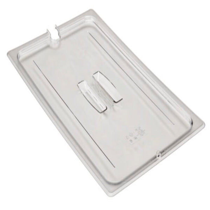 Cambro Clear Polycarbonate Lid with Handle & Notch for 1/1 Food Pans - Restaurant Kitchen Equipment