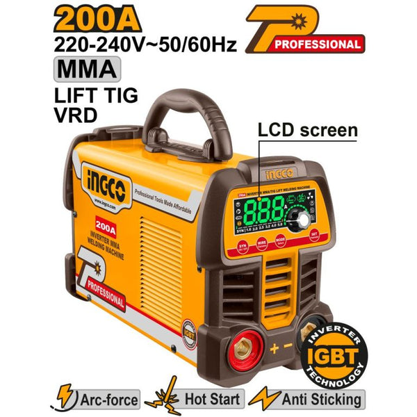INGCO WELDING MACHINE 10-200A KIT